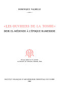 Copertina  Les Ouvriers de la tombe : Deir el - Médineh à l'époque ramesside [fotocopia]