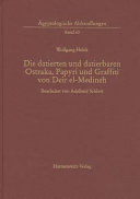 Copertina  Die Datierten und datierbaren Ostraka, Papyri und Graffiti von Deir el-Medineh